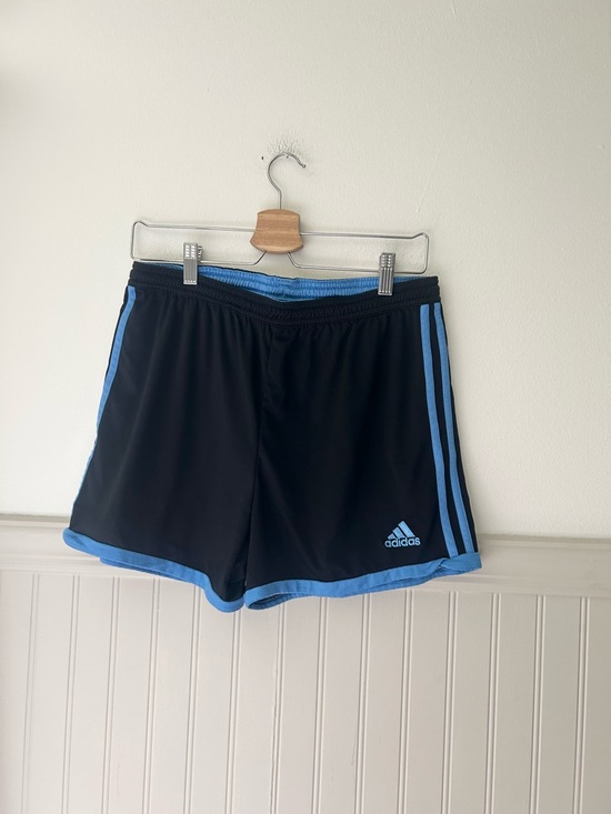 adidas Pants - adidas Medium Shorts with Light Blue Trim